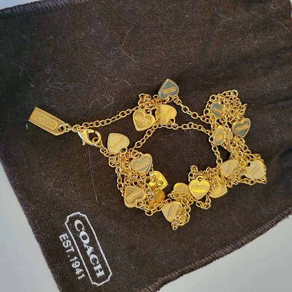 Coach long heart necklace - Picture 4 of 4